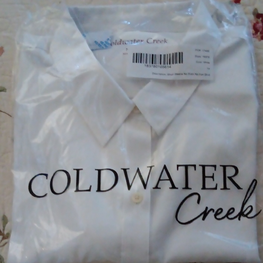 Coldwater Creek Classic White Blouse